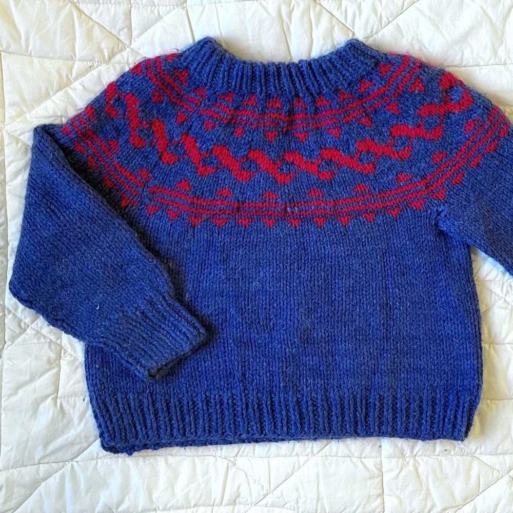Vintage Handmade Fair Isle Sweater